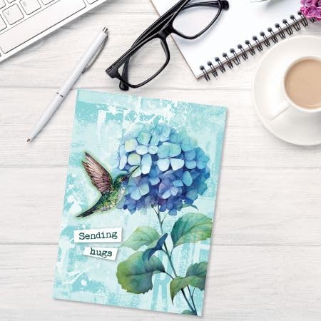 Current Garden Fresh Get Well Greeting Cards - Set of 8 (4 Designs), Large 5" x 7", Get Well Cards with Sentiments Inside, Envelopes