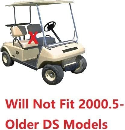 Huskey Parts Company Golf Cart Front Seat Lean Back Top Cushion Beige Color for DS 2000.5-Current Golf Cart, Including Mounting Hardware