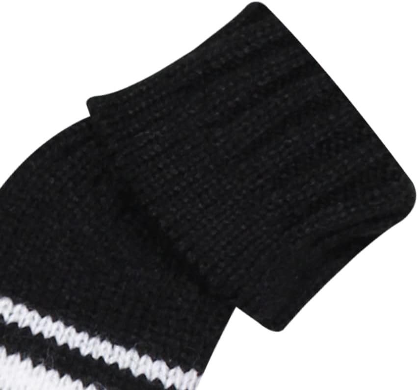 Scott Edward 1/7/10 Pcs Knitted Golf Club Head Covers for Irons Wedge Cuteness and Basically Socks Shape Washable Golf Club Head Protector on Red/Blue Warning Style