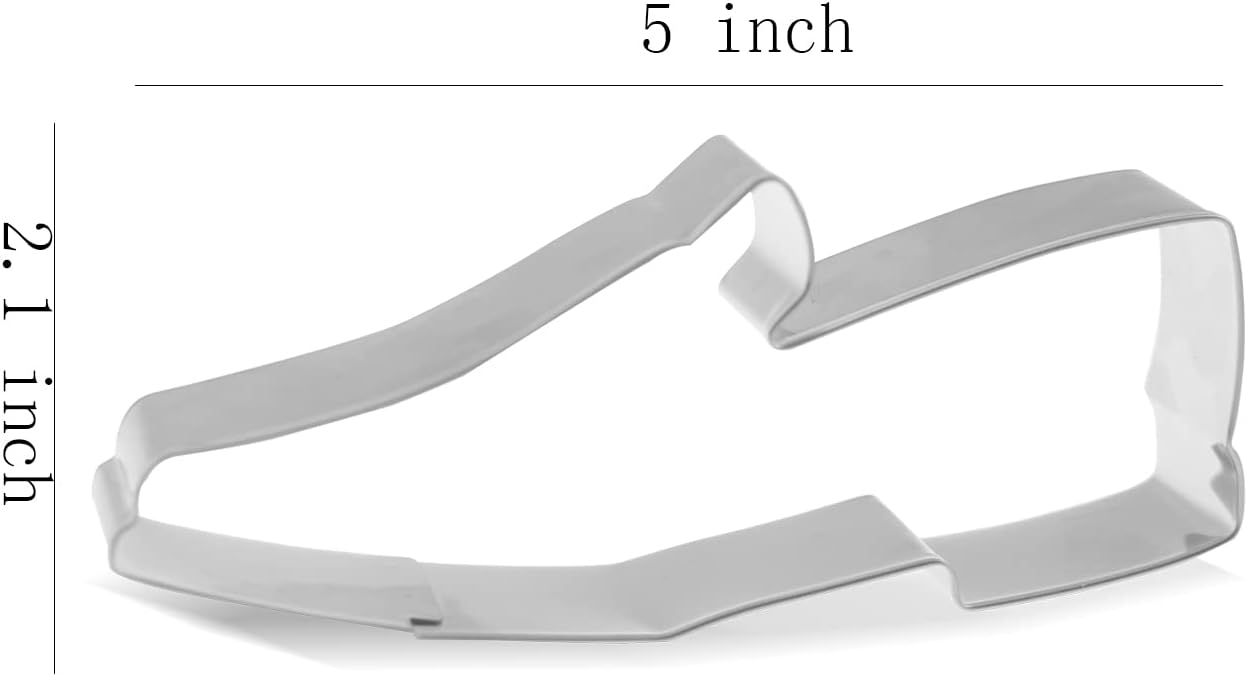 Keewah Loafers Shoes Cookie Cutter - 5 x 2.1 inch - Stainless Steel