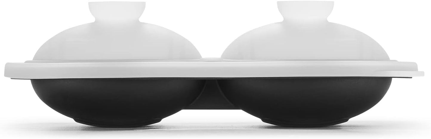 Silicone Football Ice Cube Mold Fun Shapes, Novelty Football Gifts, 2.2" Large Craft Round Sphere Ice Ball Molds For Game Day, Whiskey, Cocktails, Bourbon, Super Bowl