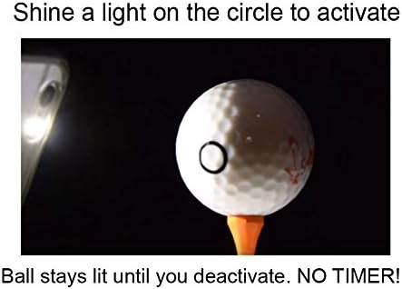 Night Eagle CV LED Golf Balls - Light Activated - No Timer - 6 Pack (7 Color Ball 6 Pack)