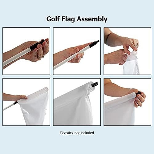 Vispronet Golf Flag Tube – 14in Plastic Insert for Golf Flagpoles, For 20in x 14in Flags – Contains 1 Tube