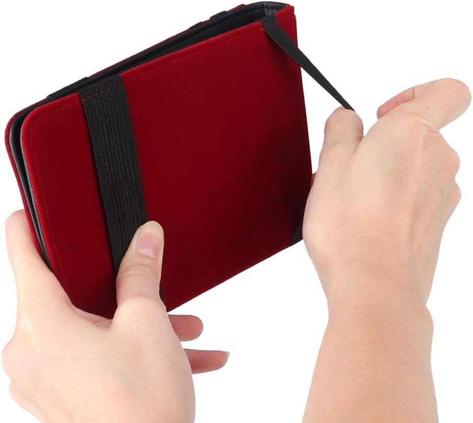 Golf Scorecard Holder & Yardage Book Cover, Golf Accessories Black Premium Leather Yardage Book Holders Cover