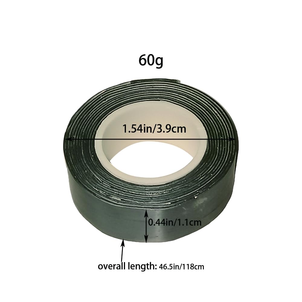 Golf Lead Tape, 1/2" x 60", 2 Grams Per Inch, High Density, Self-Adhesive for Golf Fishing Tennis Racket Pickleball Paddle