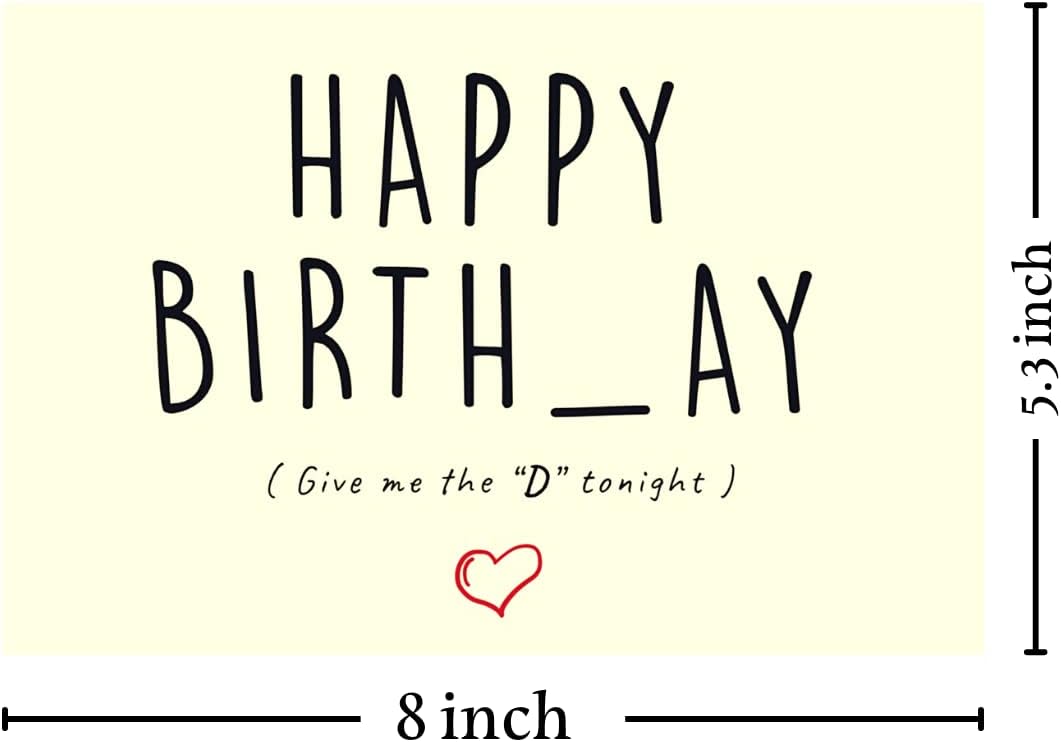 Cheerin Happy Birthday Card for Him - Funny Birthday Card for Men - Humourous Greeting Card - Hilarious Gag Gift for Boyfriend Fiance Husband