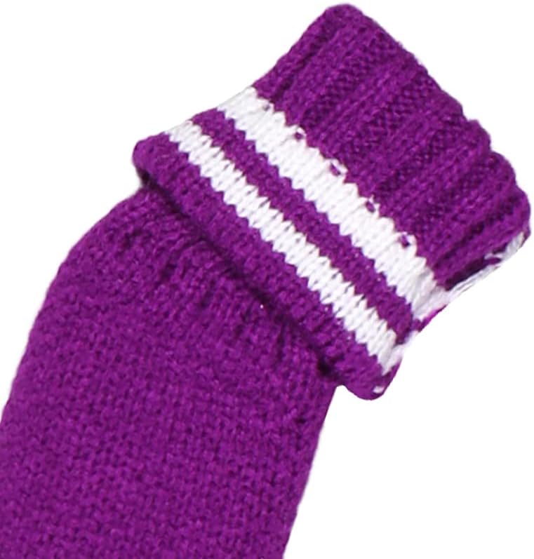 Scott Edward 1/7/10 Pcs Knitted Golf Club Head Covers for Irons Wedge Cuteness and Basically Socks Shape Washable Golf Club Head Protector on Classic Stripes Style,Double Sided Customization