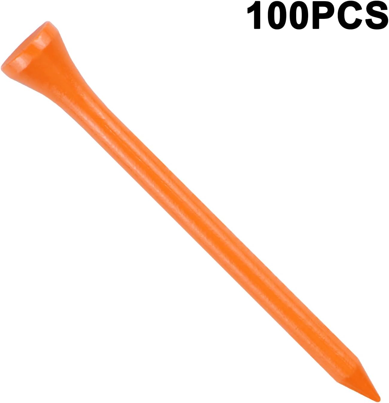 Wooden Golf Tees 3-1/4", 2-3/4", 1-1/2" Available,100 Count (Natural Color, White, Black, Blue, Red, Pink)