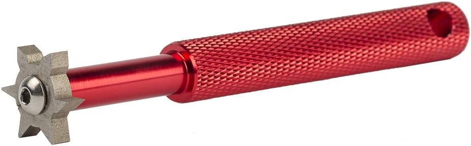 HIFROM Groove Sharpener with 6 Heads - Golf Club Groove Sharpener Re-Grooving Tool and Cleaner for All Irons Pitching Sand Lob Gap and Approach Wedges and Utility Clubs ¡