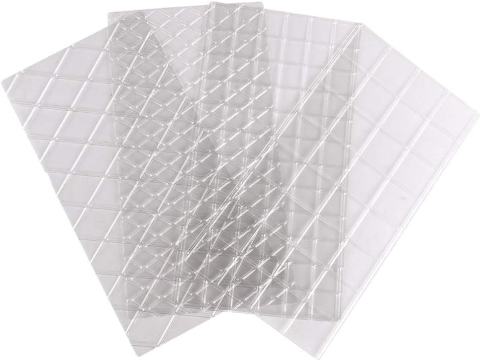 Cake Fondant Impression Mat Mold Diamond Quilted Grid Texture Embossed Lace Embossing Mat Cake Decorating Supplies for Cupcake Wedding Cake Decoration Tools(Set of 4)
