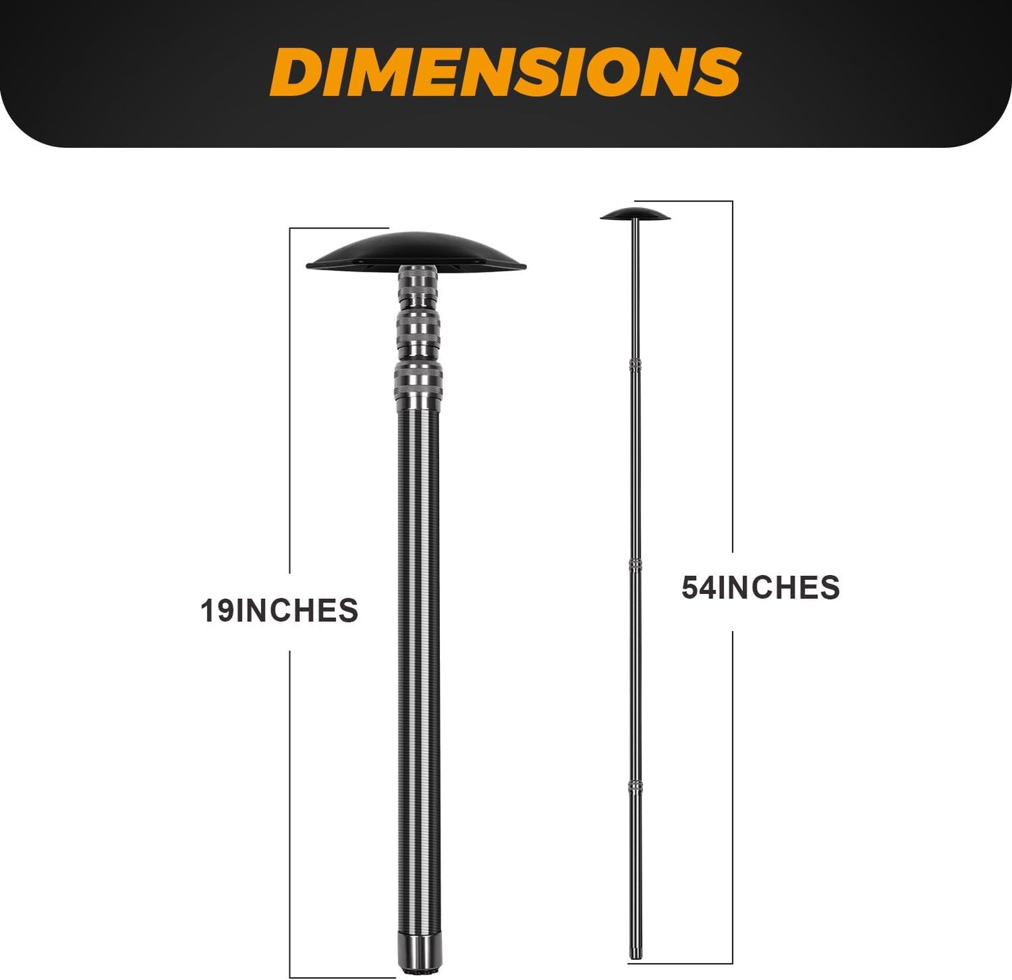 Carbon Fiber Golf Travel Bag Support Pole - Anti-Extrusion Cover and Lightweight Travel Golf Bag Support Rod, Stiff Arm for Golf Travel Bag