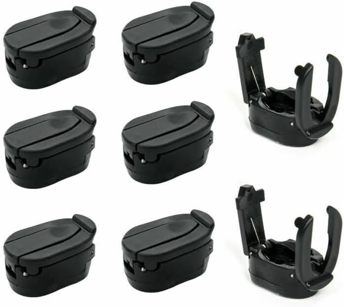 FINGER TEN Golf Ball Retriever for Putter Piker Upper 2/4/6/8/10 Pack Suction Cup Ball Grabber Tool with Screws Foldable Mini Ball Retrievers for Men Women Golfer