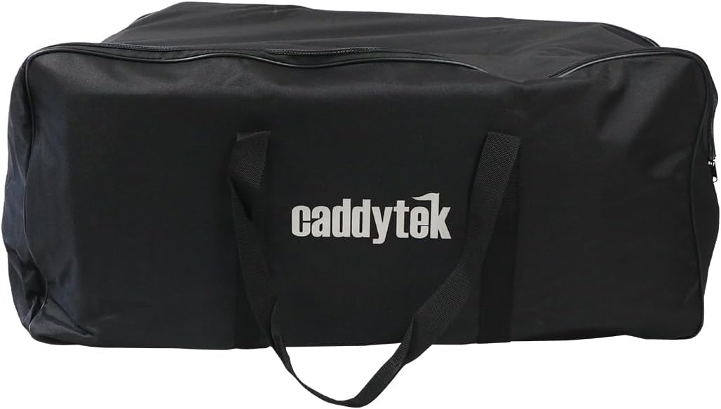 CaddyTek Golf Cart Carry Bag – Foldable Travel Case for Push Carts, Fits Most 3-Wheel & 4-Wheel Models, Durable Storage & Trunk Transport Bag, Black