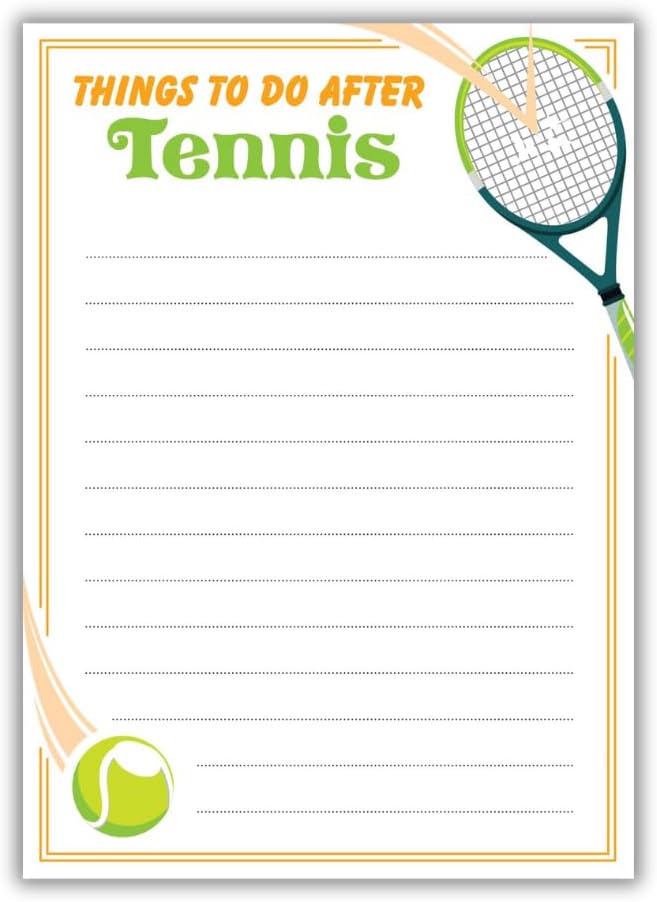 Funny Memo Notepads - Funny Tennis Gifts - Cute Note Pads