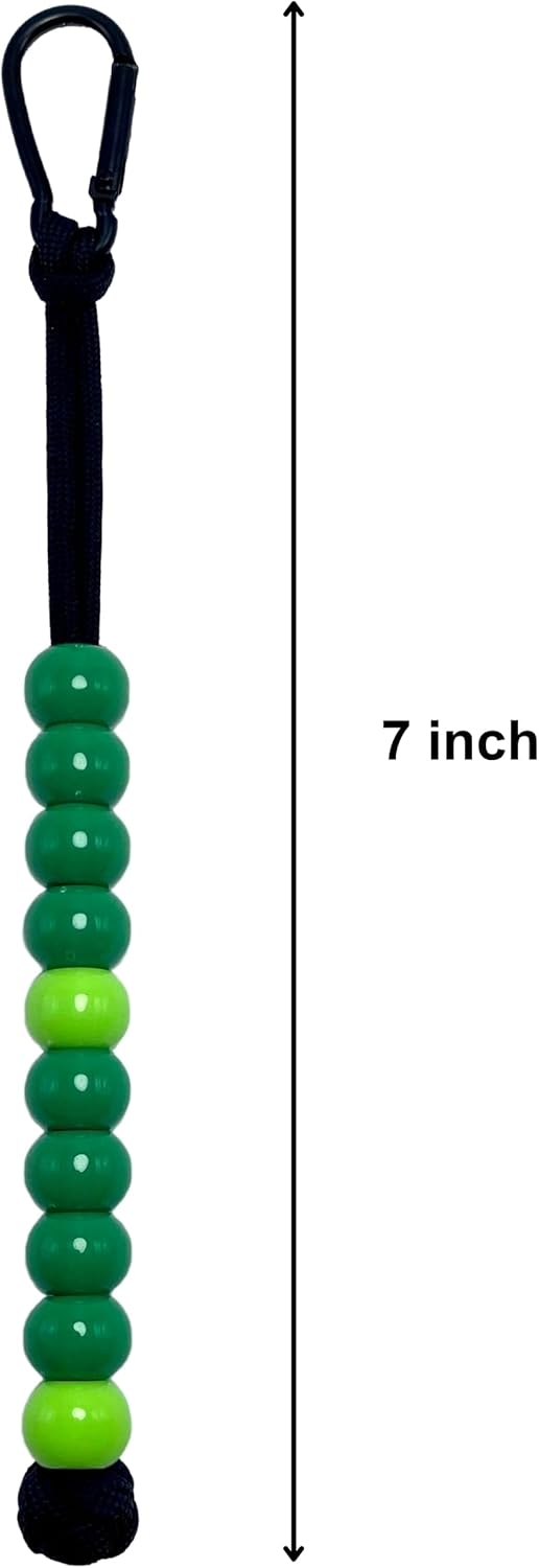 LAMIBEE Pack 3pcs, Golf Beads Count Stroke Score Counter, Durable 550 lbs Paracord String with 10 Beads, Easy Scorekeeping, Hand-Braided with Clip
