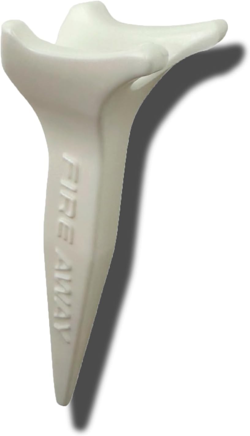 FIRE AWAY Premium Golf Tees, Reduced Ball Spin, Less Friction & Precision Height Markers for Perfect Trajectory, Made of Special Unbreakable Plastic Nylon Blend