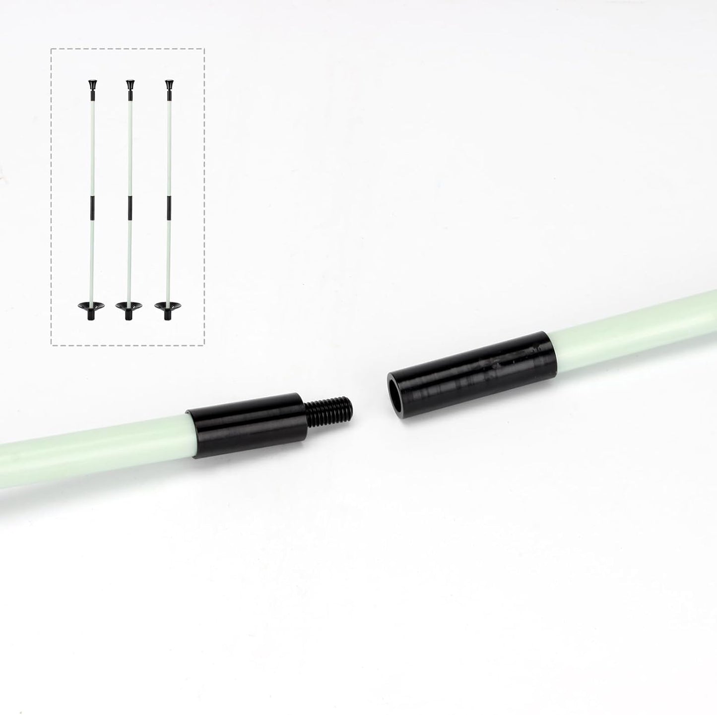 Golf Flagstick, Golf Pole Pin Flagpole Portable Detachable Design, Practice Putting Green Flag Stick for Yard Club, Backyard GolfCourse 3FT Heights Available, 3 Pack