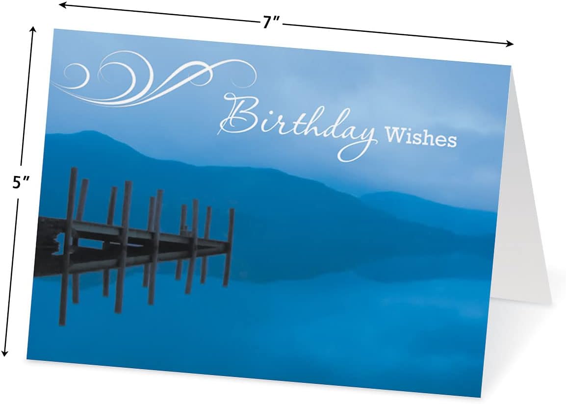 Current Scenic Birthday Greeting Cards Value Pack - Set of 20, 10 Unique Designs, Large 5 x 7 Inch Cards, Sentiments Inside, Envelopes Included