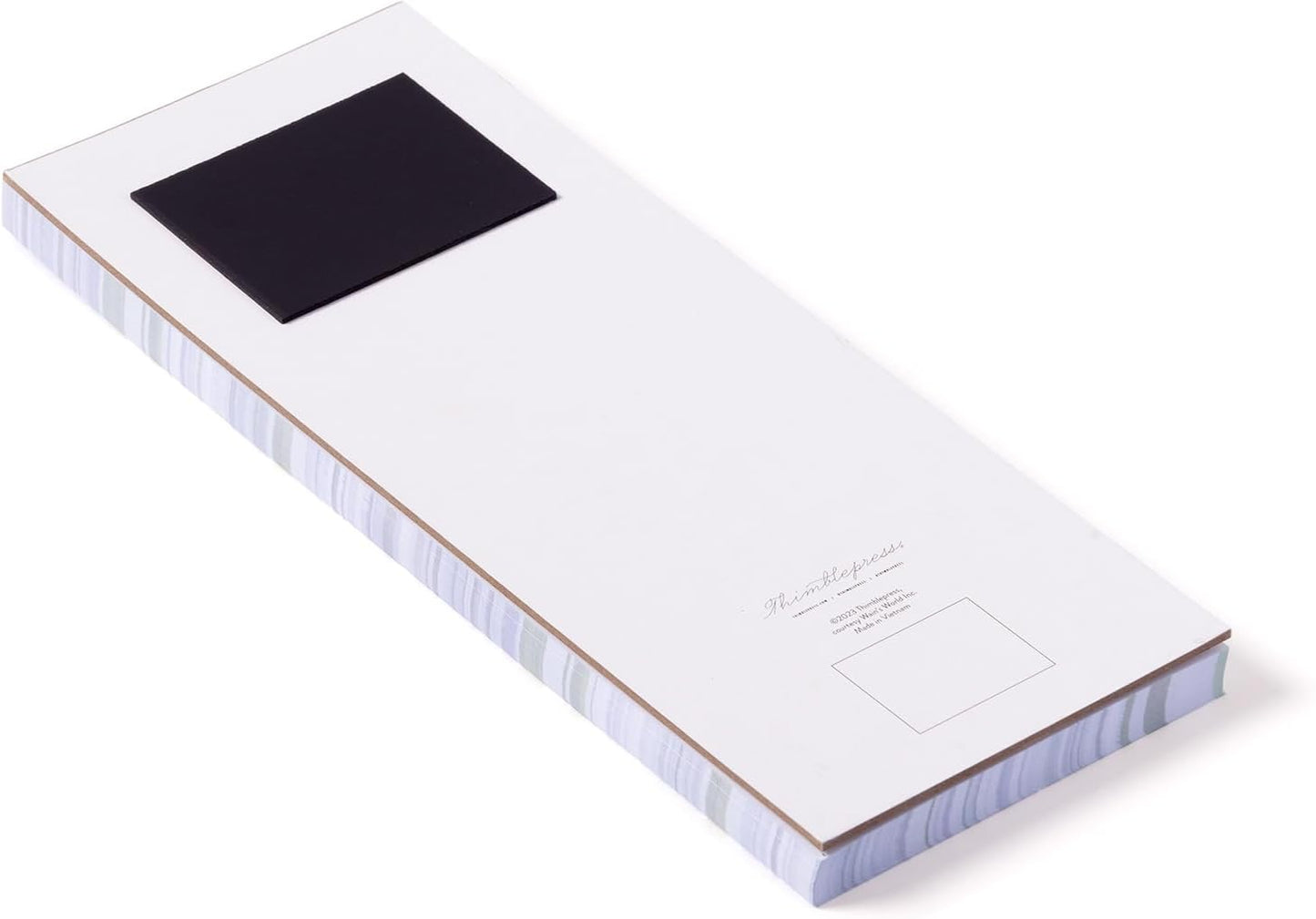 WORLD TRAVELER Eccolo Thimblepress To Do List Notepad, Hydrangea To Do Magnetic Shopping List Pad for Fridge and Home, Lined Message Pad for Kitchen, 100 Pull-Off Sheets (4x10 Inches)