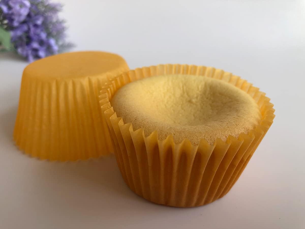 Orange Cupcake Liners Greaseproof Paper Standard Baking Cups for Party and More, 150-Count