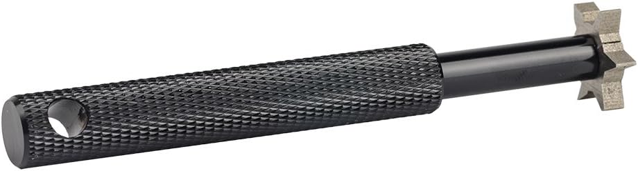 HIFROM Groove Sharpener with 6 Heads - Golf Club Groove Sharpener Re-Grooving Tool and Cleaner for All Irons Pitching Sand Lob Gap and Approach Wedges and Utility Clubs ¡