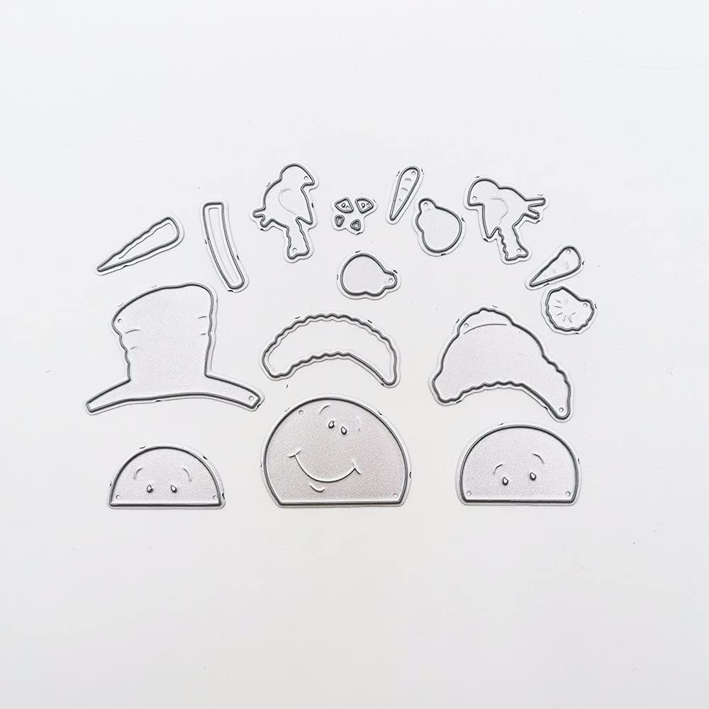 Lapoo Metal Cutting Die for Scrapbooking, 3D Backgrounds Frame New Cutting Dies DIY Album Card Making Decor Paper Metal Die Cuts Party Wedding Decorations (Three Snowmen 3.9 x 2.6 in)