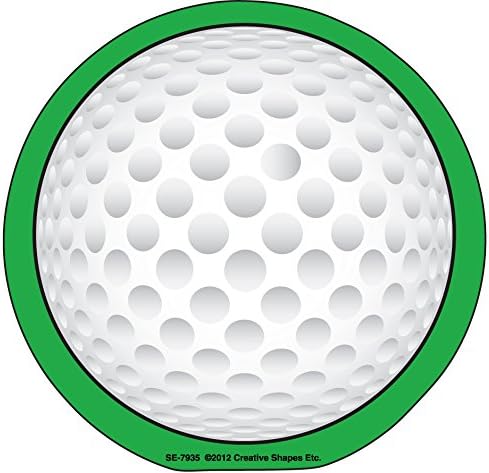 SHAPES ETC. 35 Sheets Golf Ball Mini Notepad 3in Sports Bulletin Board Classroom Decorations Sport Camps Events Team Achievements Party Décor Crafts Teachers Coaches Notes Message Reminders USA Made