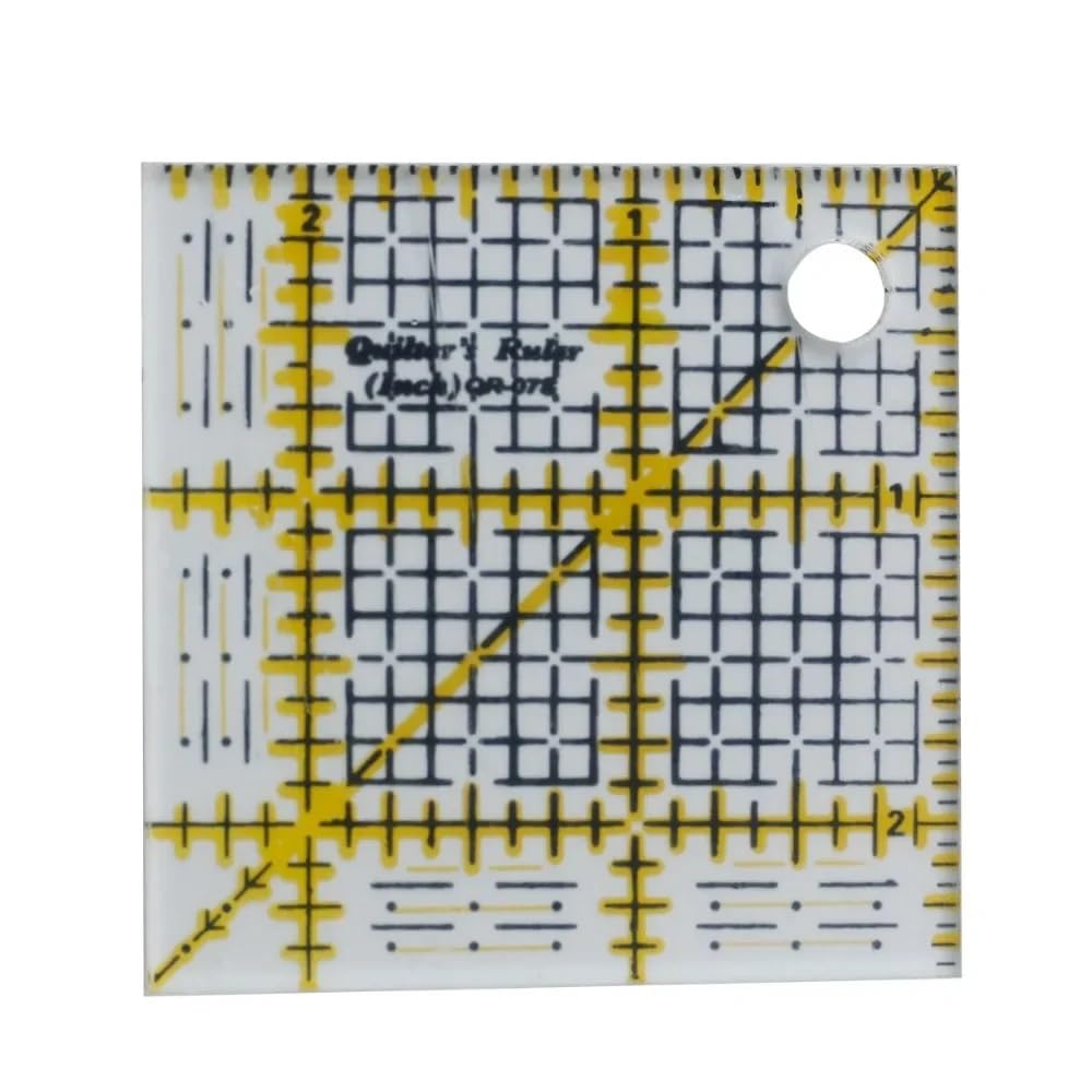 HONEYSEW 4PCS Square Set Quilting Ruler Acrylic Sewing Templates for Quilting and Sewing 2.5”, 4.5”, 6.5” and 9.5”