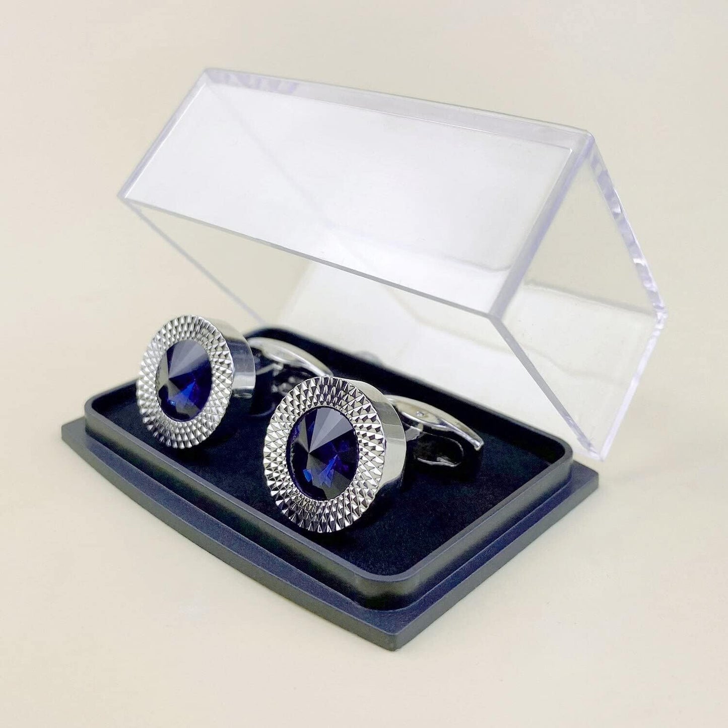 S&W Wedding Cufflinks for Men Cuffs with Gift Box Business for Tuxedo Shirts