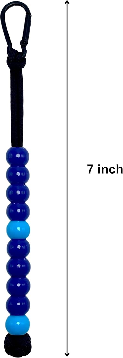 LAMIBEE Pack 3pcs, Golf Beads Count Stroke Score Counter, Durable 550 lbs Paracord String with 10 Beads, Easy Scorekeeping, Hand-Braided with Clip