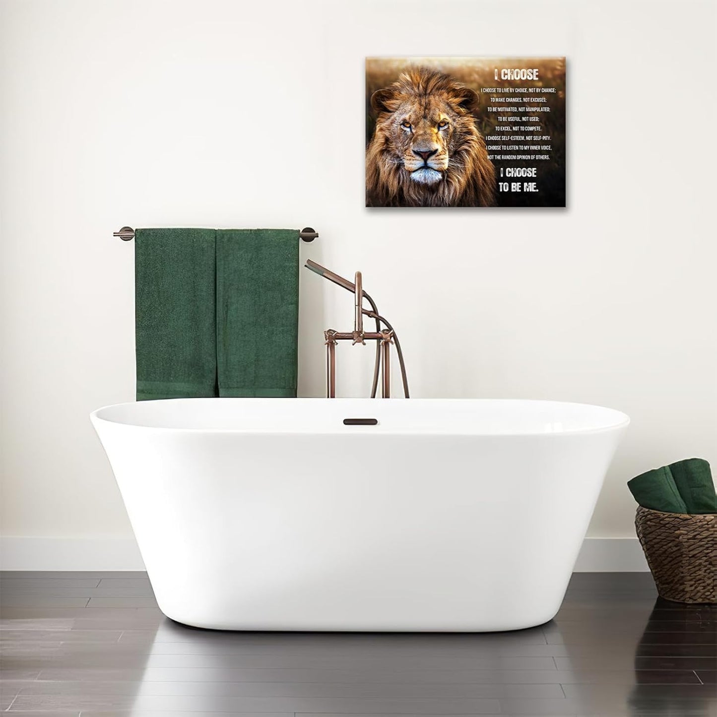 Lion Wall Art, Motivational Pictures Wall Decor God Says You Are Canvas Prints Framed Artwork Paintings Poster Home Office Decorations For Bathroom Bedroom Living Room Kitchen 24l X 16w