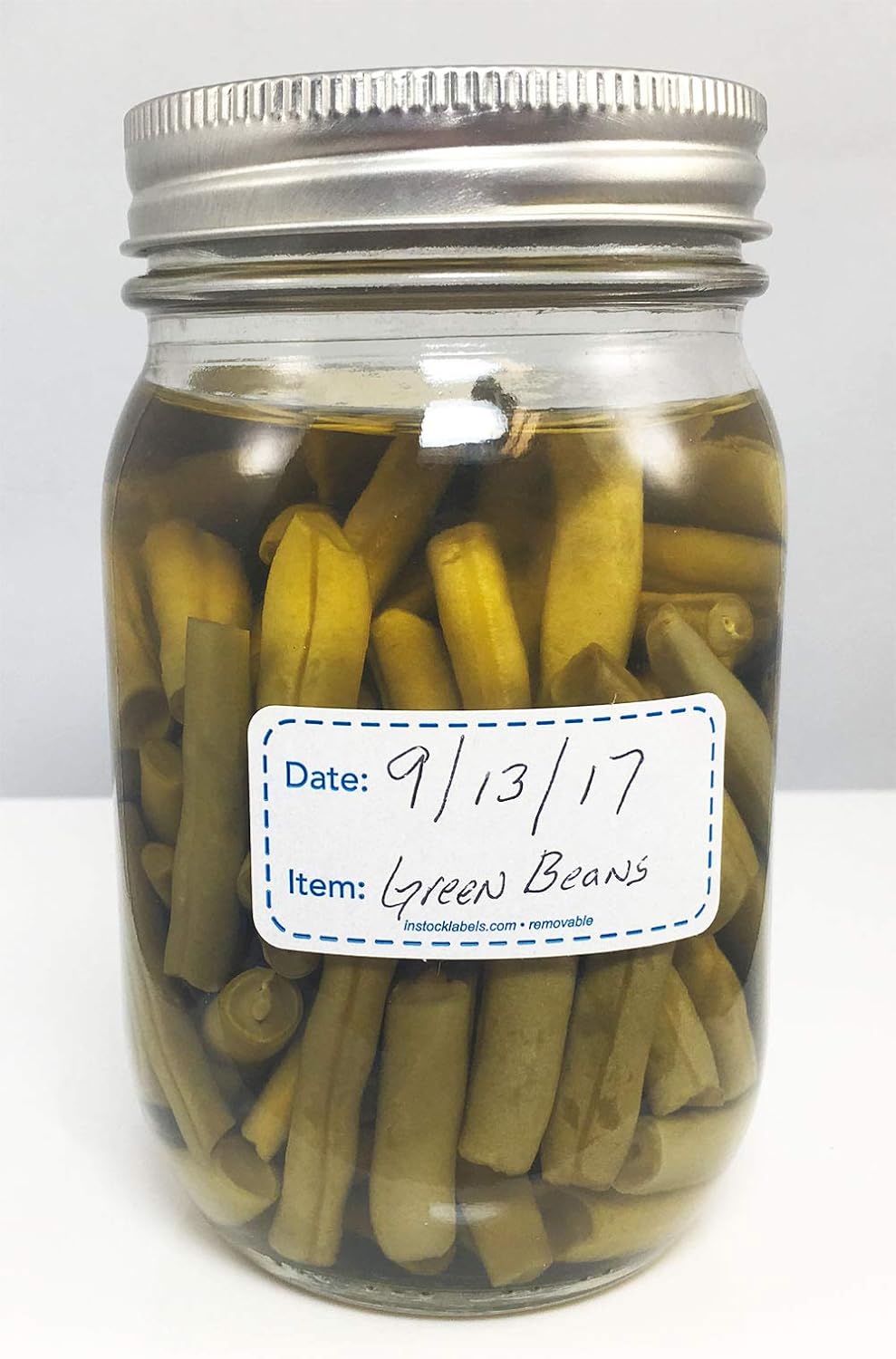 Removable Food Labels for Home Use and Canning 1 x 2 Inch 500 Total Adhesive Stickers On A Roll