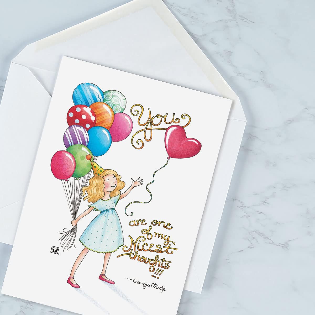Current Mary Bright Happy Birthday Greeting Card Set - Value Pack of 20 Cards With White Envelopes, 10 Designs, Large 5" x 7" Assortment