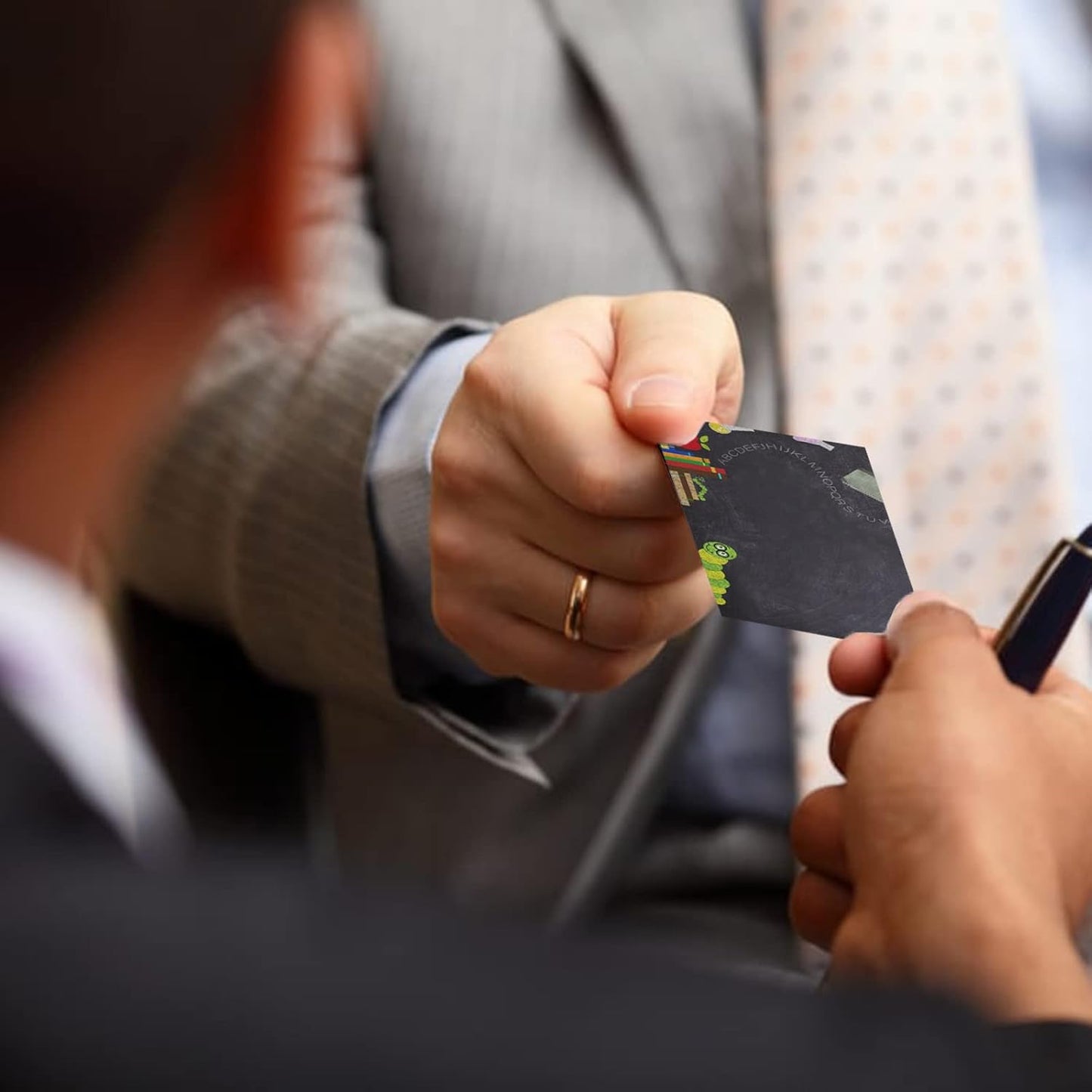 Custom Business Cards 100PCS Double-sided Printing Business Cards Customize with Your Logo Personalized 3.5"x 2" Cards for Business - Education