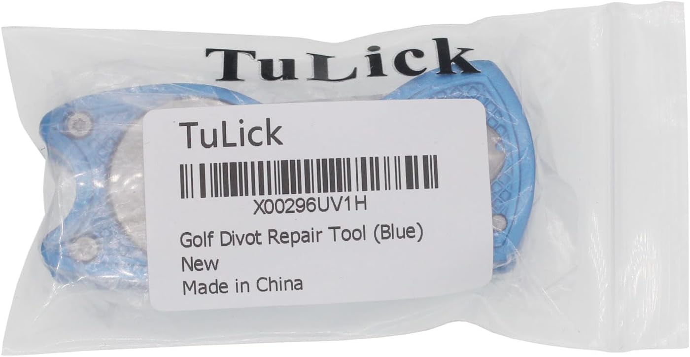 Golf Divot Repair Tool with Magnetic Ball Marker, Metal and Foldable Design