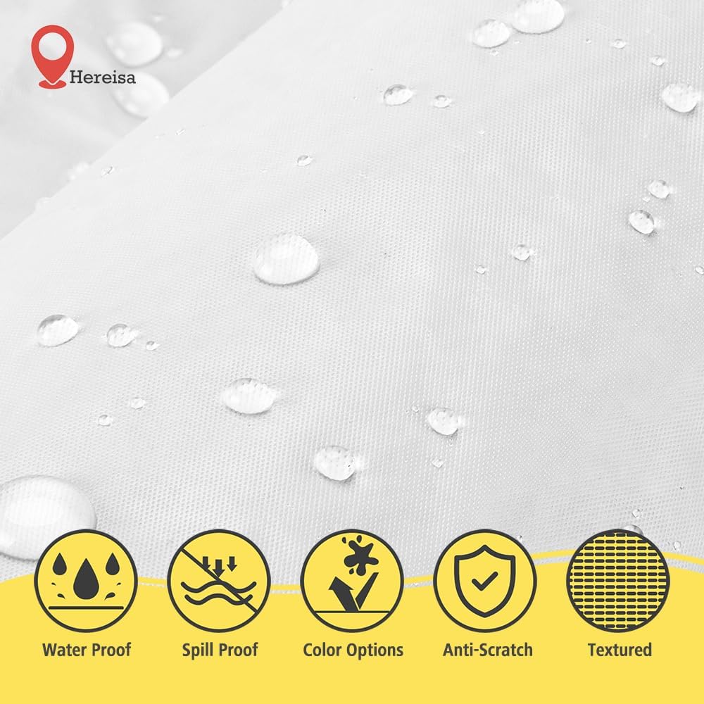 Brand Round White Plastic 84" Disposable Tablecloth (3 Pack), Party & Event Decorative Cover