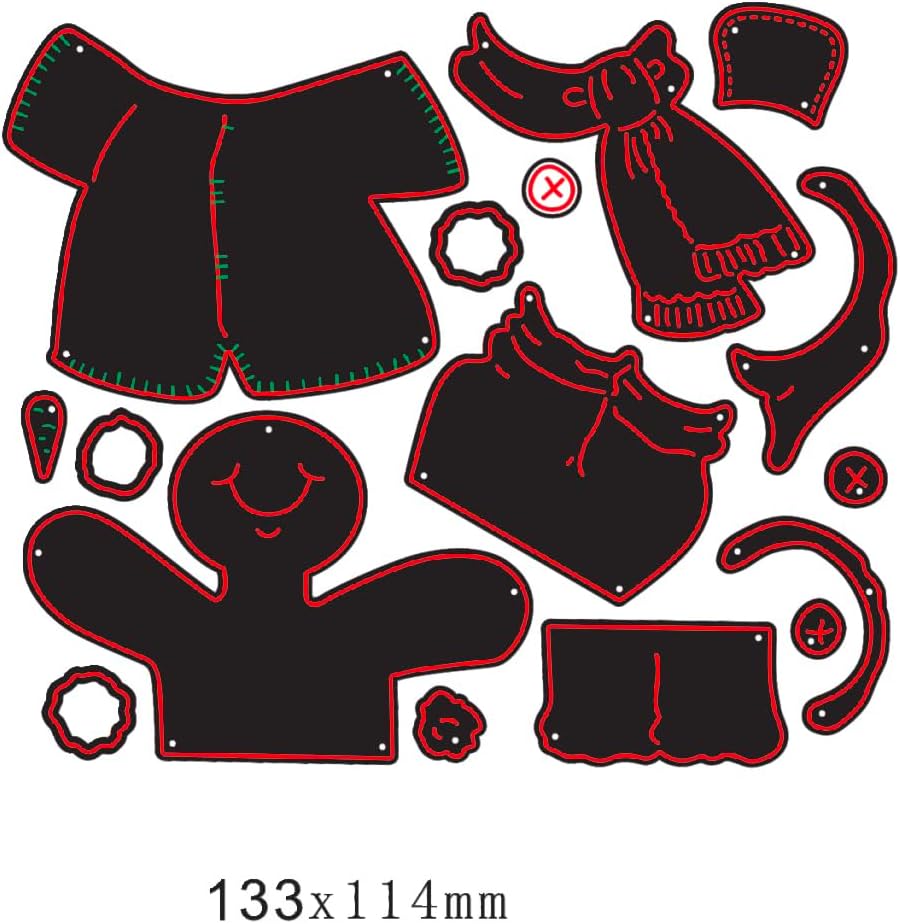 Lapoo Metal Cutting Die for Scrapbooking, 3D Backgrounds Frame New Cutting Dies DIY Album Card Making Decor Paper Metal Die Cuts Party Wedding Decorations (Snowman Throwing Snow 5.2 x 4.5 in)