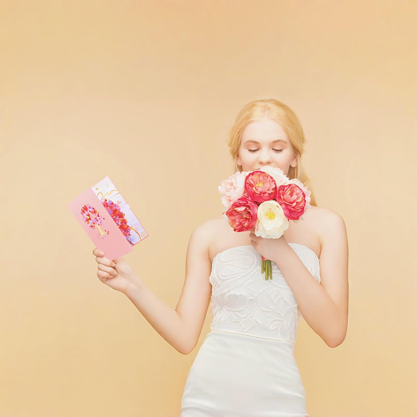 3D Pop Up Cards,Valentines Day Greeting Cards for Women,Gifts Cards for Kids School Heart Card with Envelope for Mother's Day Thinking of You Card for Wife,Girlfriend,Friends(Heart tree card)