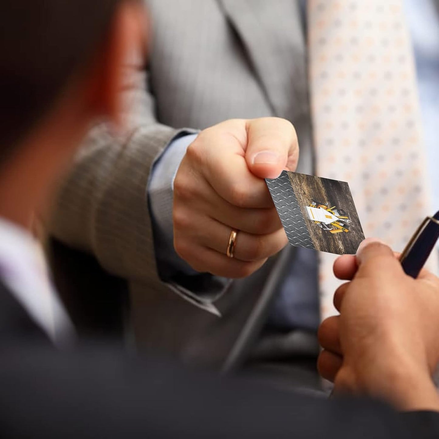 Custom Business Cards 100PCS Double-sided Printing Business Cards Customize with Your Logo Personalized 3.5"x 2" Cards for Business - Handyman