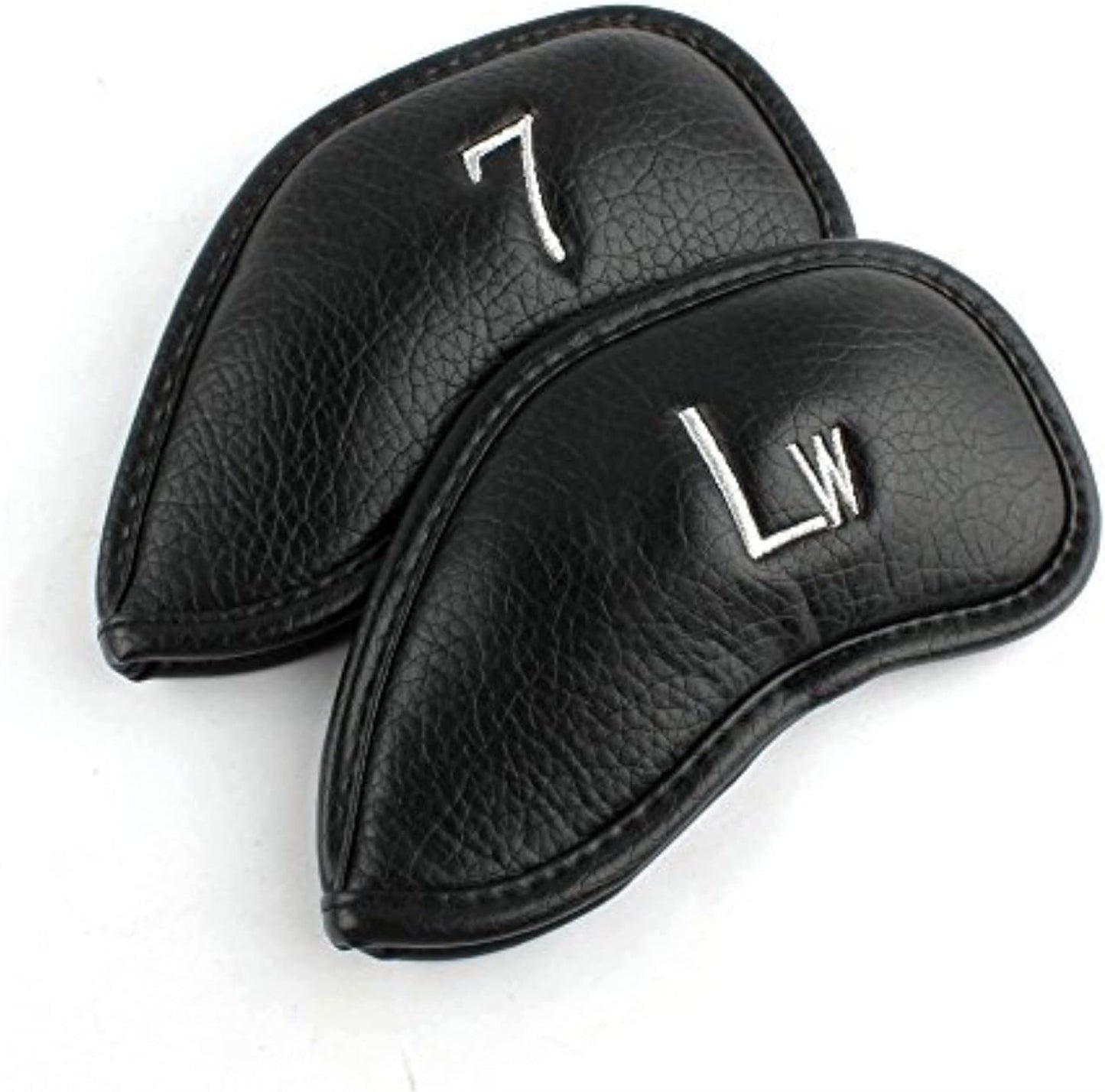 CRAFTSMAN GOLF 12pcs or 1pc Thick Synthetic Leather Golf Iron Head Covers Set Headcover Fit All Brands Callaway Ping Taylormade Cobra Etc. Also Custom Name