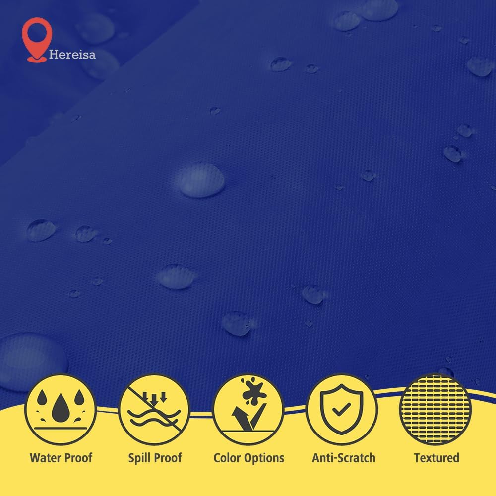 Brand Round Royal Blue Plastic 84" Disposable Tablecloth (3 Pack), Party & Event Decorative Cover