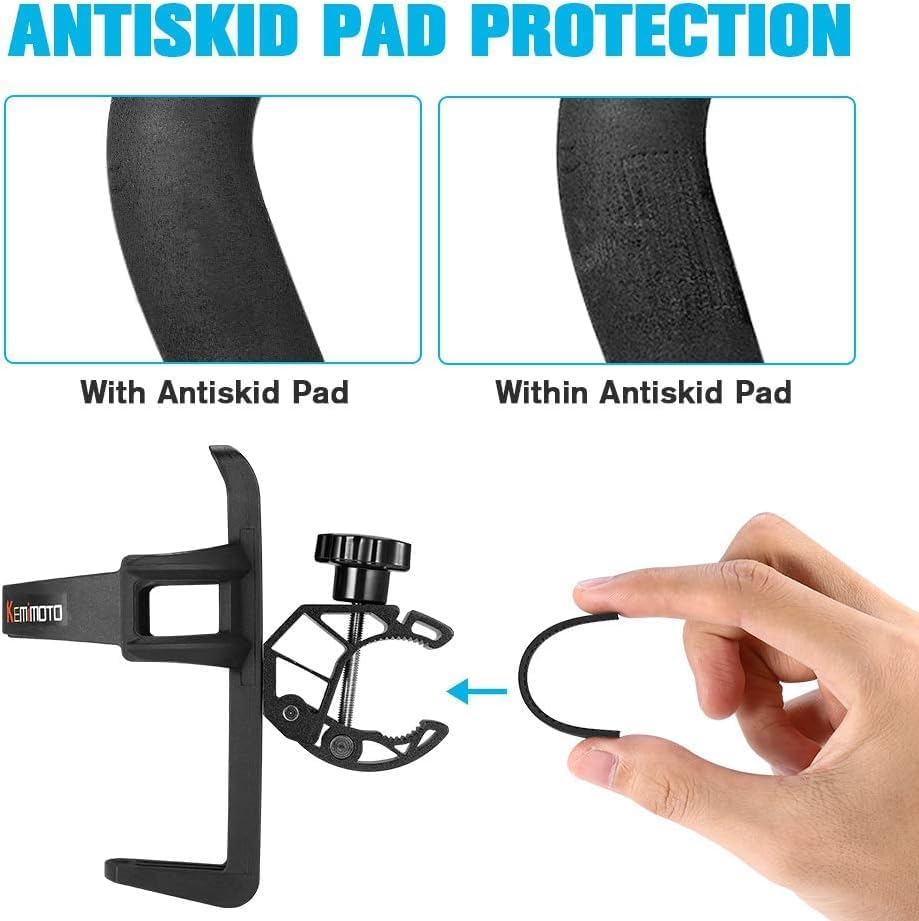 KEMIMOTO ATV Cup Holder Motorcycle Bottle Holder Universal Drink Holder with 0.6-1.56in Metal Clamp for 20oz Bottle for Bike Boat, Stroller, Walker, Wheelchair, Scooter, Golf Cart