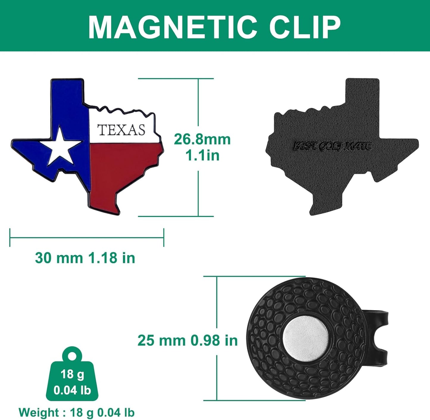 Golf Ball Marker Hat Clip, Golf Accessories for Men, Golf Ball Stamp, Funny Golf Gifts, Golf Gadgets