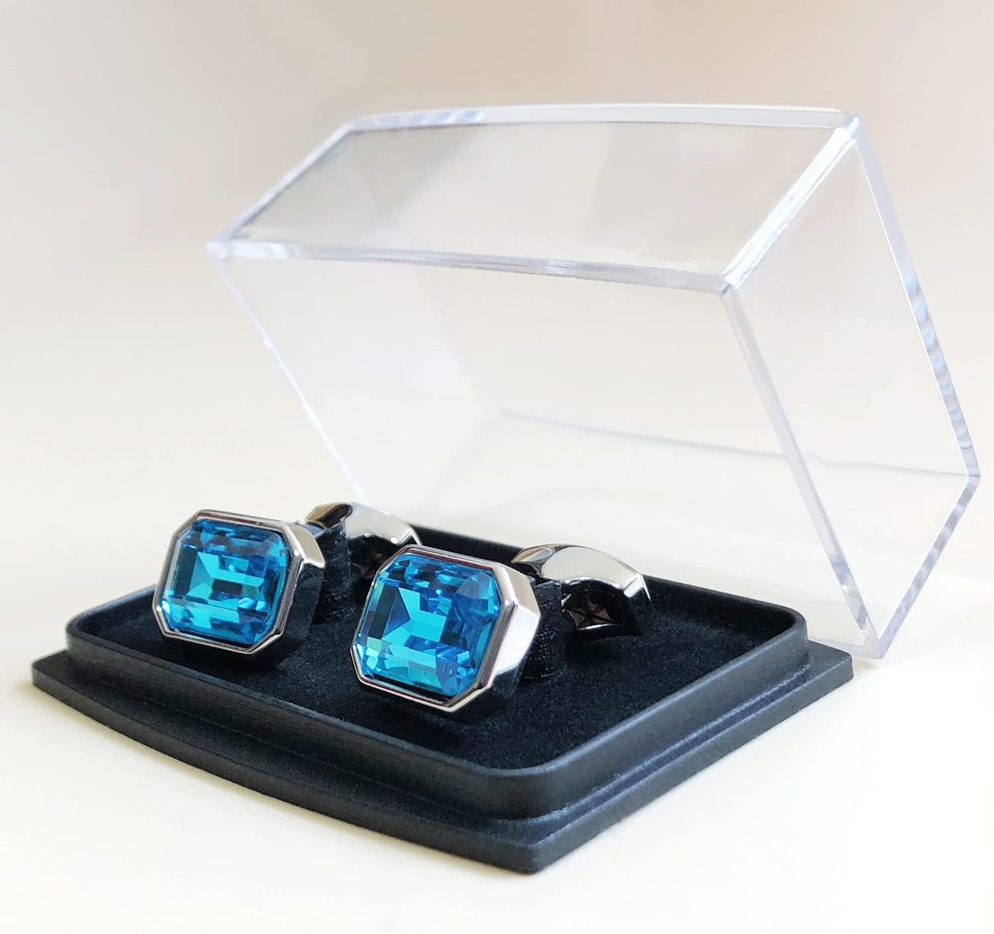 S&W Wedding Cufflinks for Men Cuffs with Gift Box Business for Tuxedo Shirts