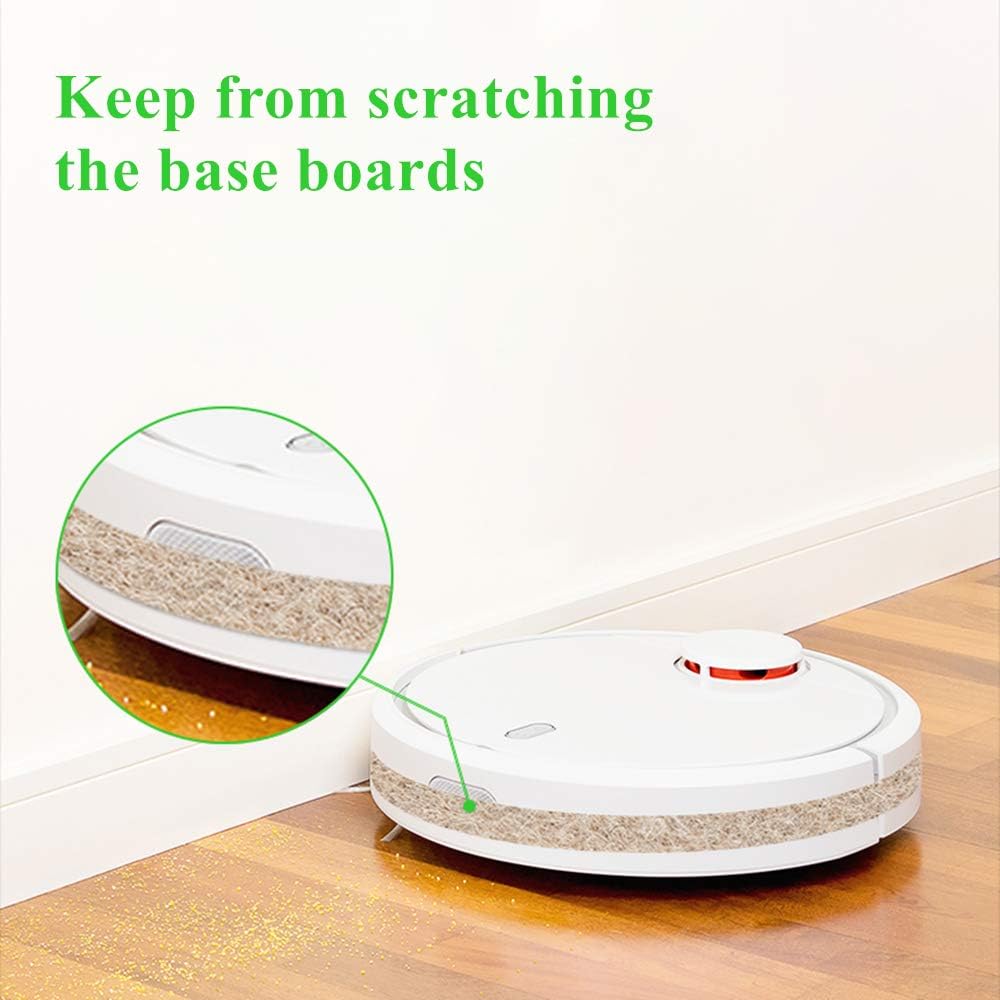 Furniture Felt Pads Strips 20pcs Pack 1/2 x 6 Inches Self Adhesive Beige Furniture Pads Anti Scratch Felt Pads Heavy Duty 3mm Floor Protector for Chair Feet for Hardwood Floor