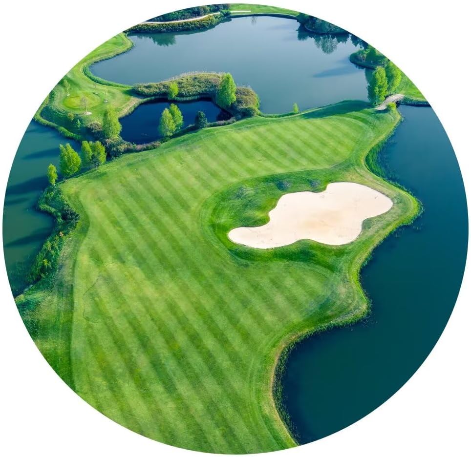 Golf Wall Art for Office Golf Course Picture Poster Canvas Prints Golf Course Picture Wall Decor for Living Room Bedroom Bathroom Home Decorations Framed Artwork Ready to Hang(12''H x 16''W)