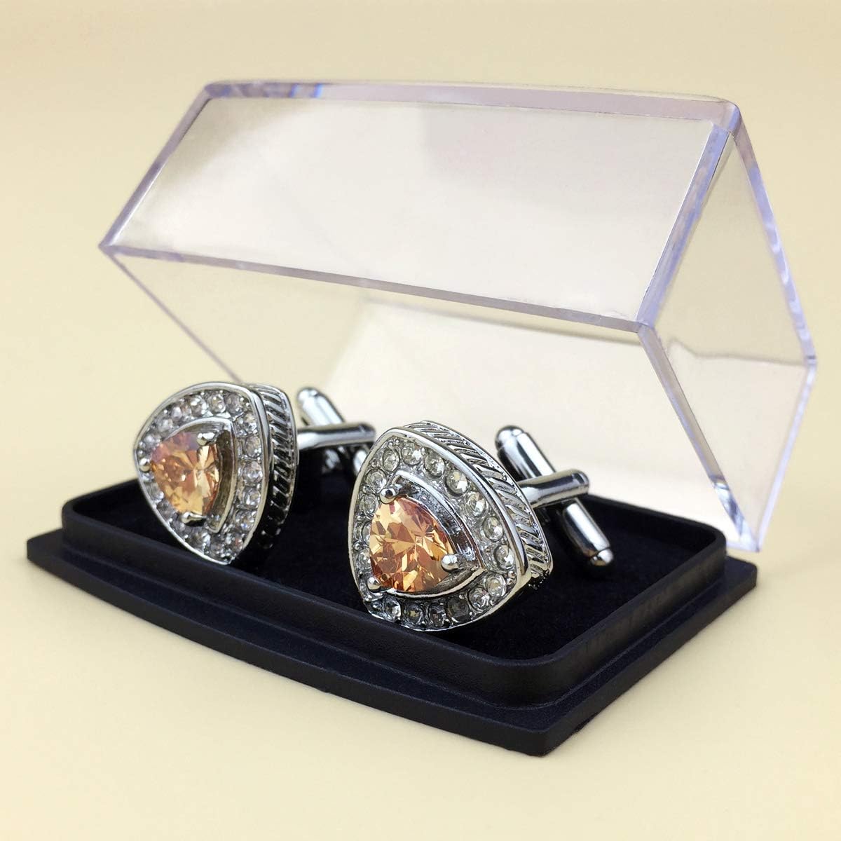 S&W Wedding Cufflinks for Men Cuffs with Gift Box Business for Tuxedo Shirts