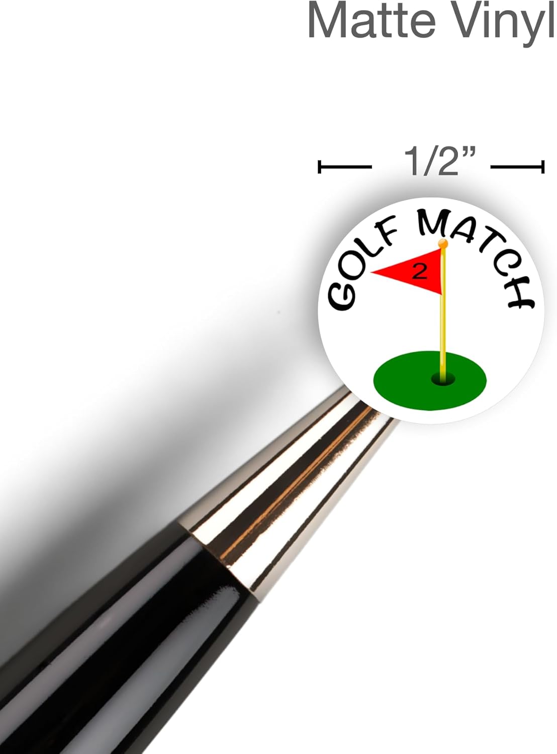 Golf Planner Sticker / 54 Fun Vinyl Stickers (1/2”) / Sports Exercise Fitness Health Workout Game Reminder/Essential Productivity Life Planner/Bullet Bujo Journal (Matte Vinyl, 3 Sheets)