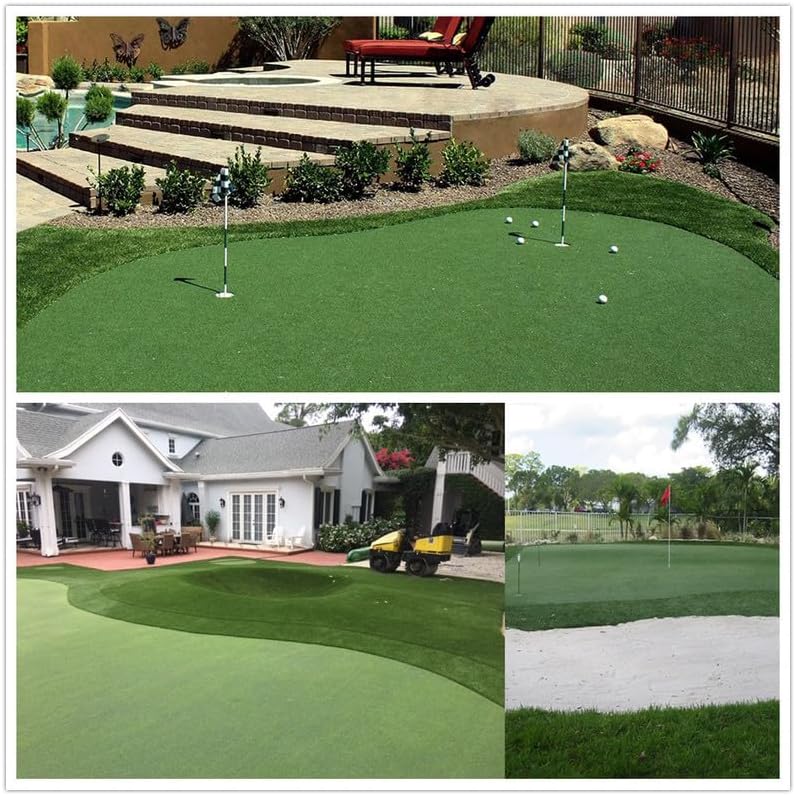 Golf Mat (0.47" Custom Size) Multi-use Artificial Grass Carpet Indoor/Outdoor Rug, Golf Hitting Practice Mat in Home, Backyard