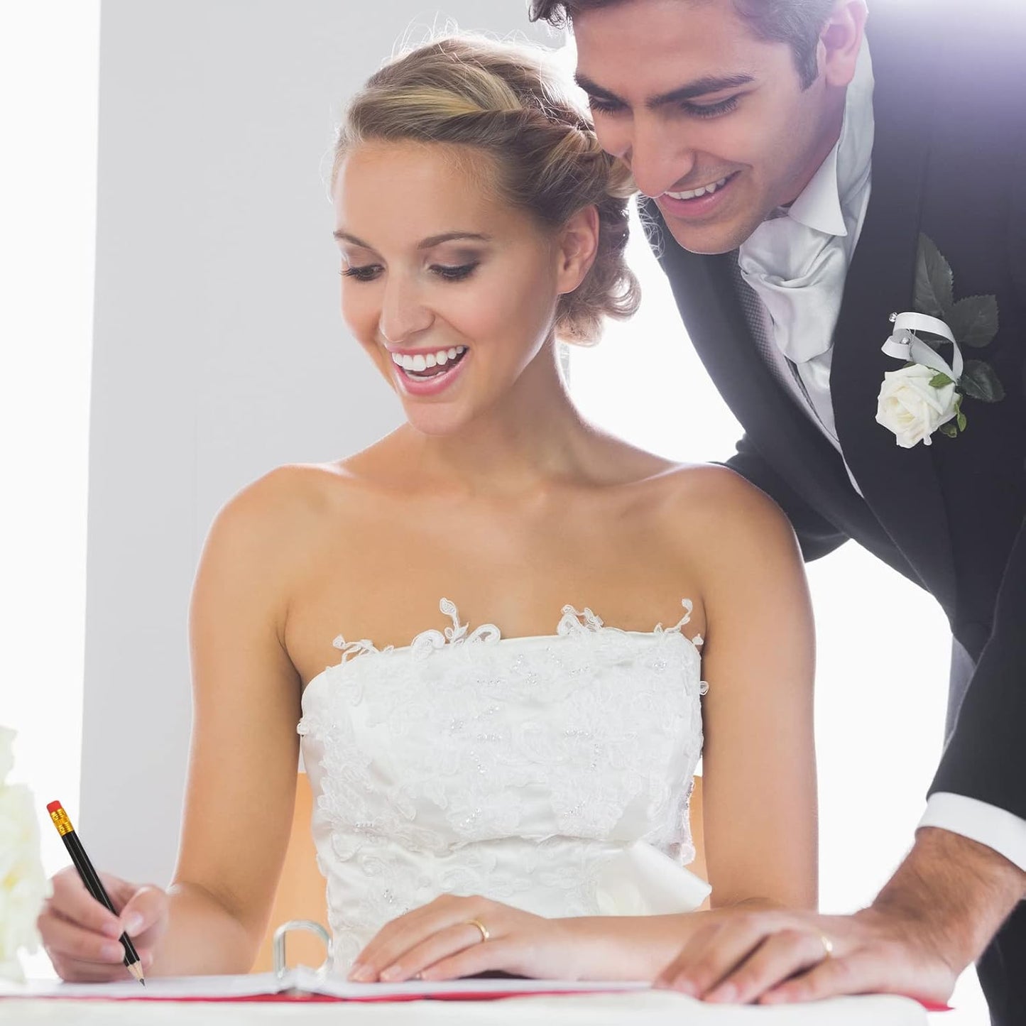 Zonon 48 Pieces Golf Pencils Mini Half Pencils with Eraser Short with Erasers Bulk Small for Kids HB Wedding Bridal School Office Writing Drawing Pocket(Black)